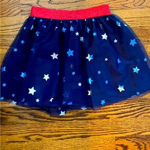 Navy Star Tulle Skirt